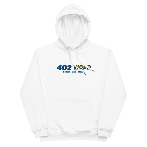 Embroidered OG 402video Premium Hoodie (White or Black)